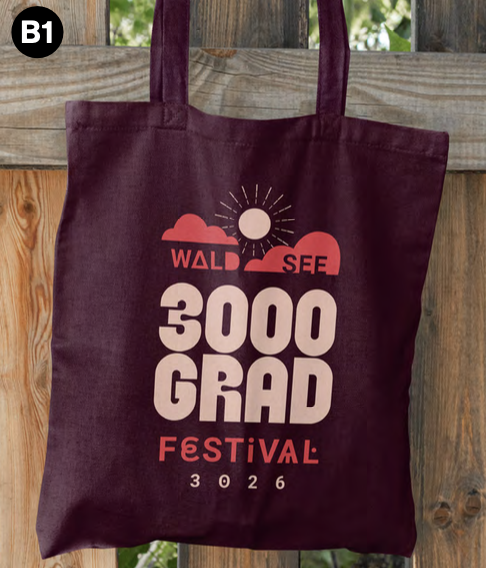 Beutel "Wald, See, 3000Grad Festival" 3026