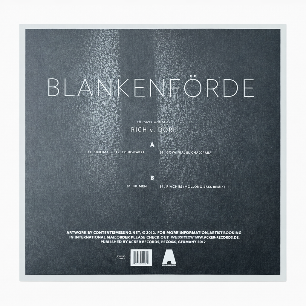 Rich vom Dorf E.P. „BLANKENFÖRDE“ 12" Vinyl