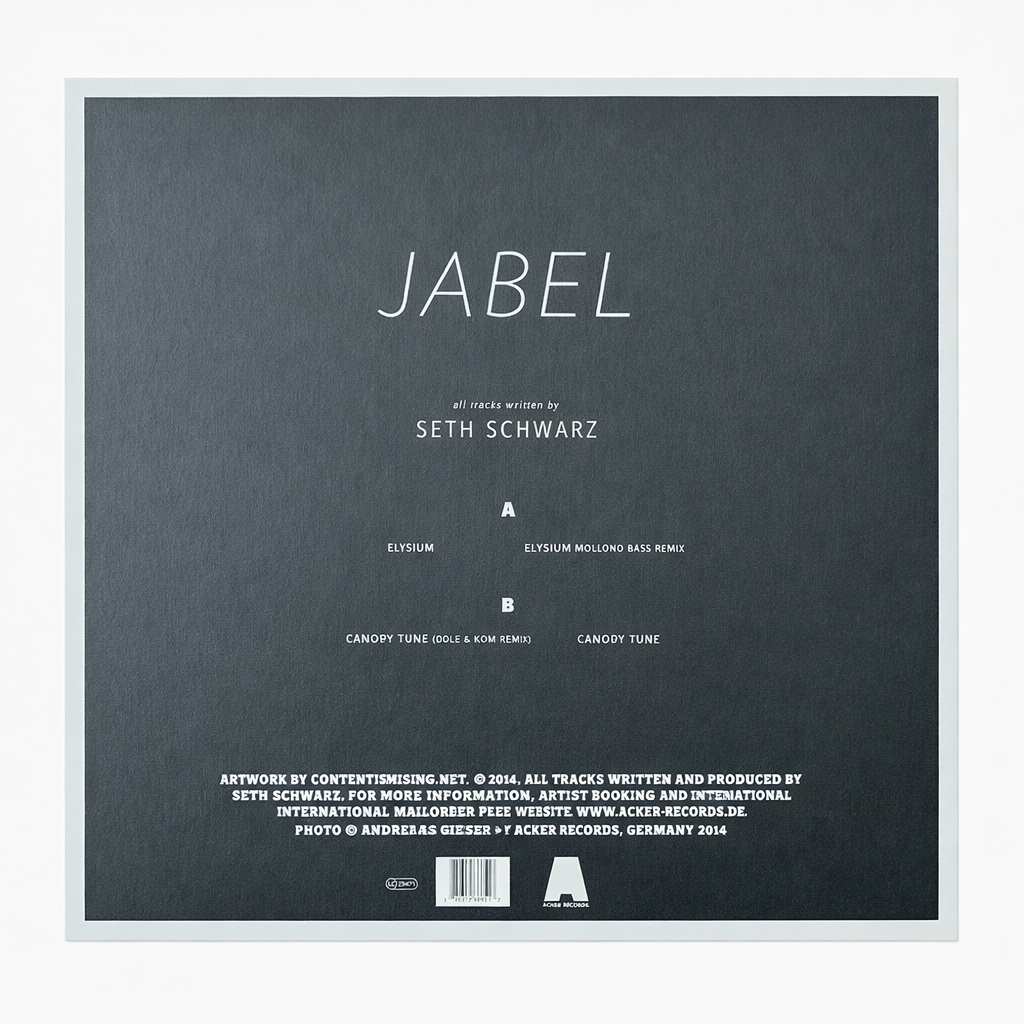 Seth Schwarz E.P. „JABEL“ 12" Vinyl