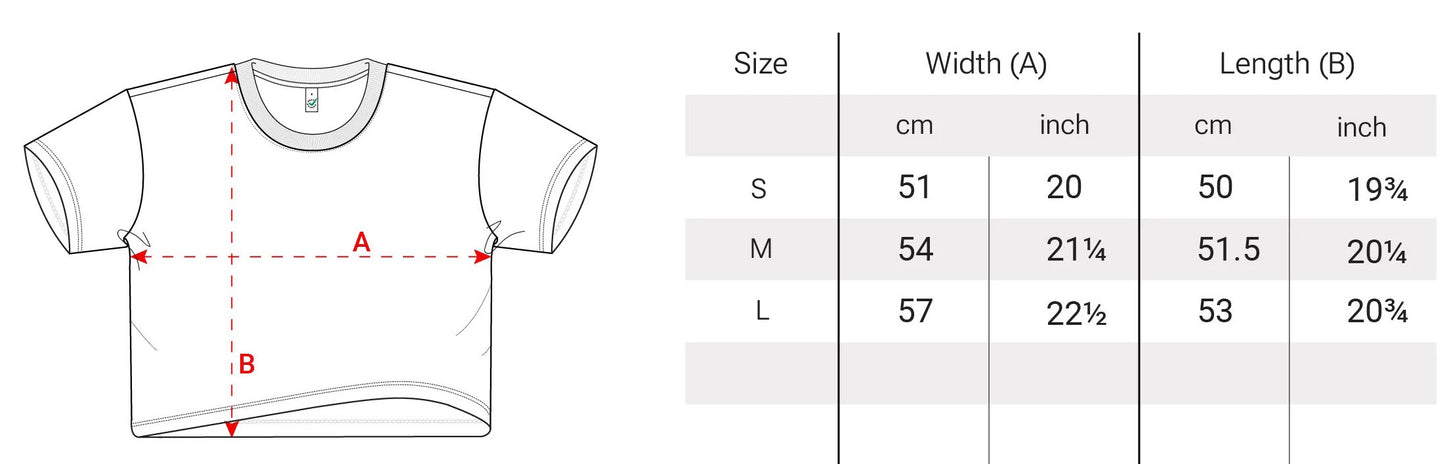 Cropped Shirt – 15 Jahre 3000° Festival (Weiß)