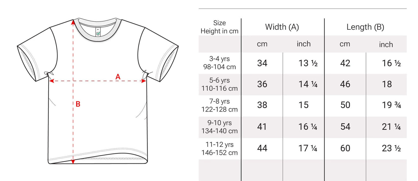 Kids Shirt – Waldgeister umrahmt 3025 (Weiß)