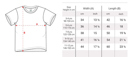 Kids Shirt – Waldgeister umrahmt 3025 (Weiß)