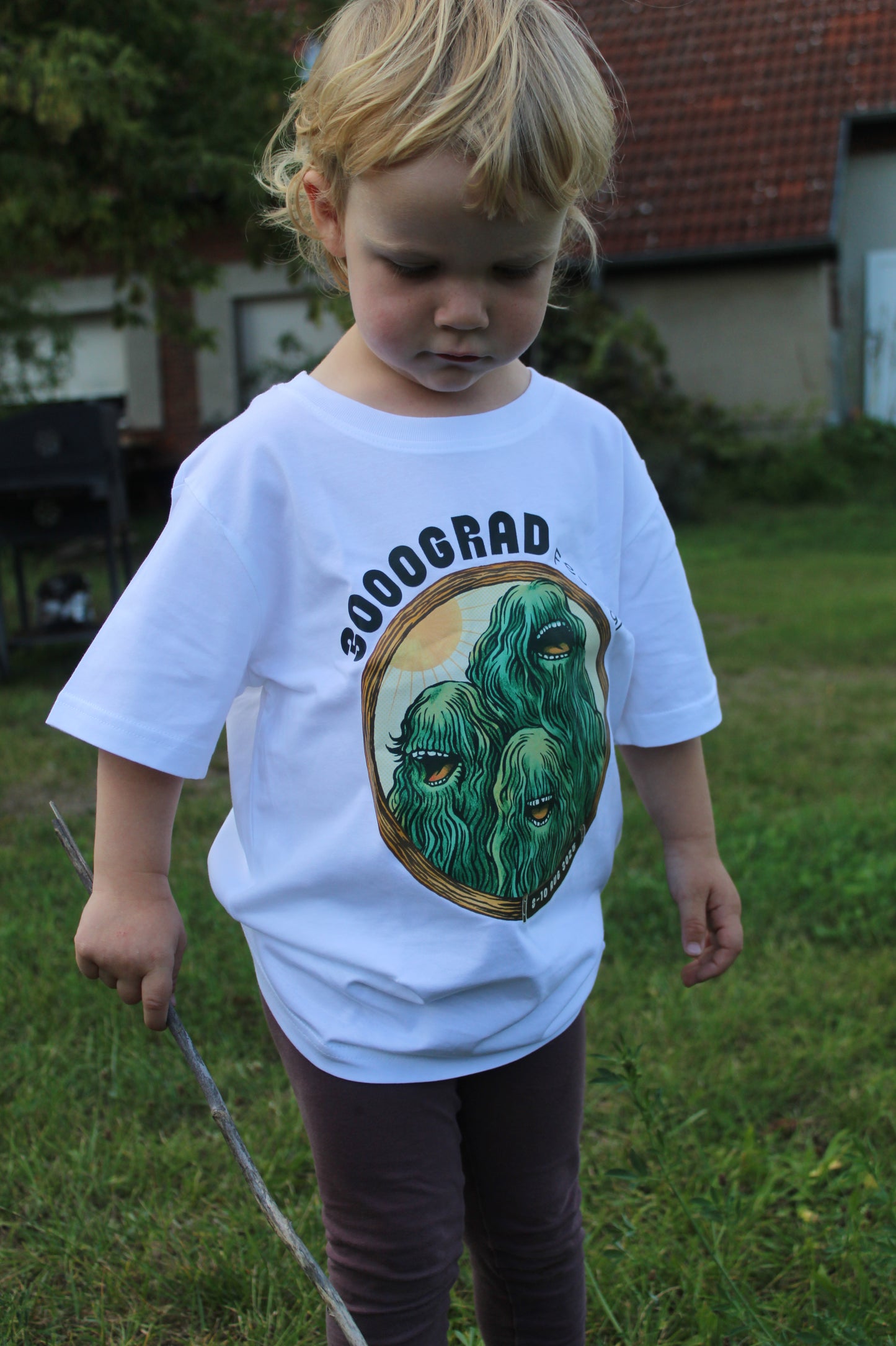 Kids Shirt – Waldgeister umrahmt 3025 (Weiß)