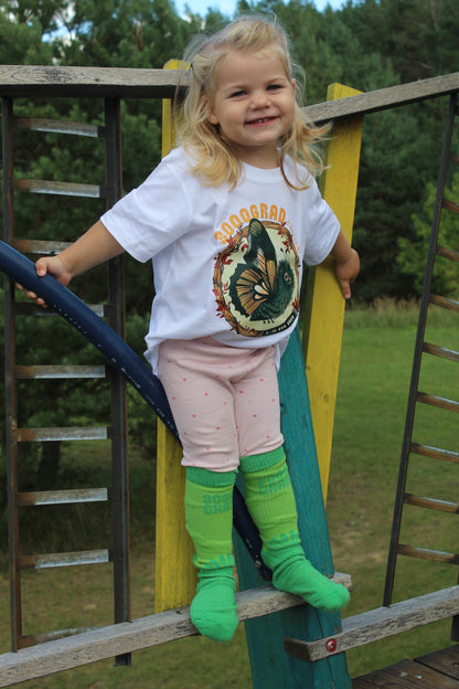 Kids Shirt – Motte umrahmt 3025 (Weiß)