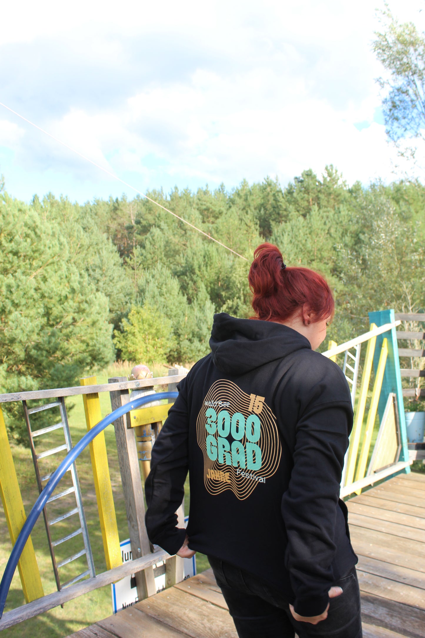3000Grad Festival Hoodie – 15 Jahre Edition (Schwarz)
