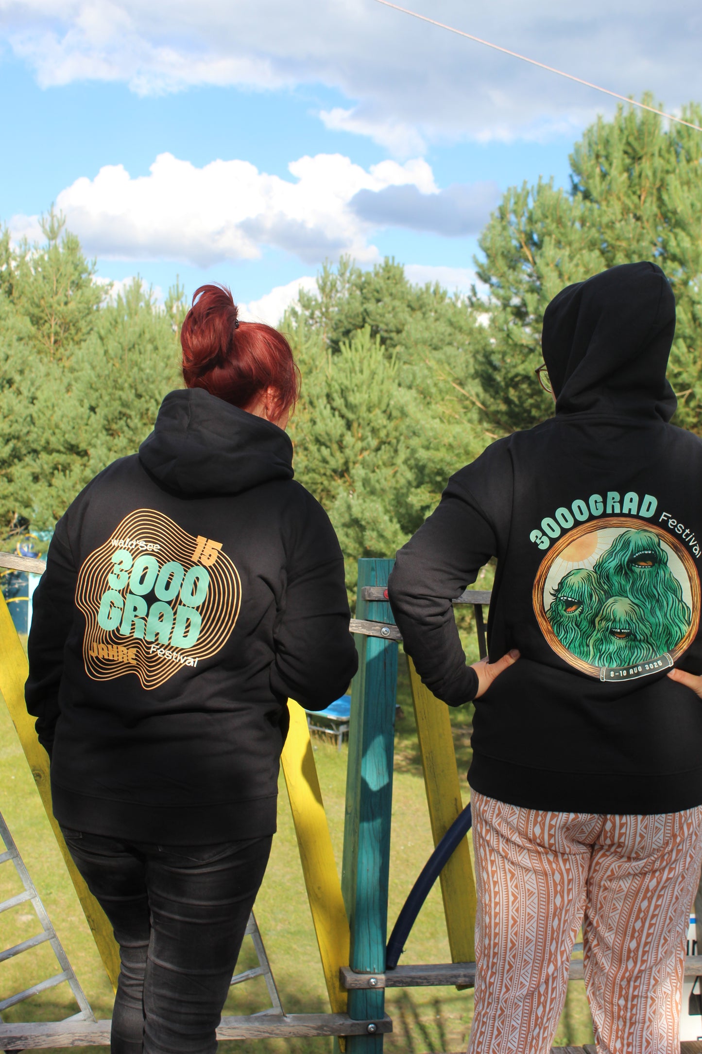 3000Grad Festival Hoodie – Waldgeist Edition (Schwarz)