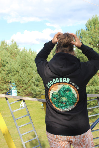 3000Grad Festival Hoodie – Waldgeist Edition (Schwarz)