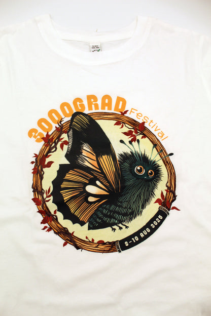 Kids Shirt – Motte umrahmt 3025 (Weiß)