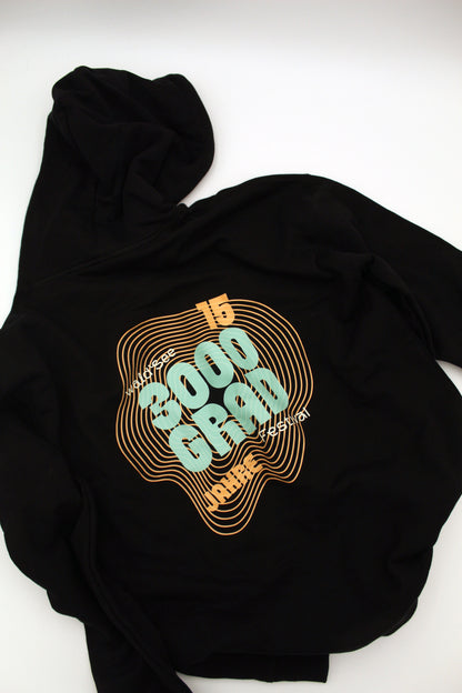 3000Grad Festival Hoodie – 15 Jahre Edition (Schwarz)