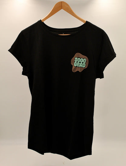 T-Shirt (Damen) – 15 Jahre 3000Grad Festival (Schwarz)