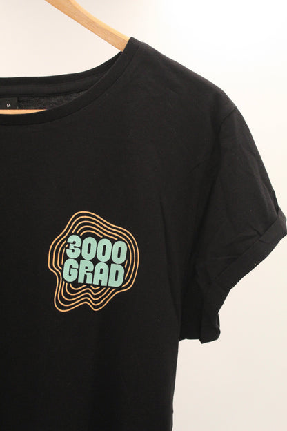 T-Shirt (Damen) – 15 Jahre 3000Grad Festival (Schwarz)