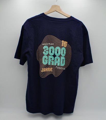 T-Shirt – 15 Jahre 3000Grad Festival (Navy)