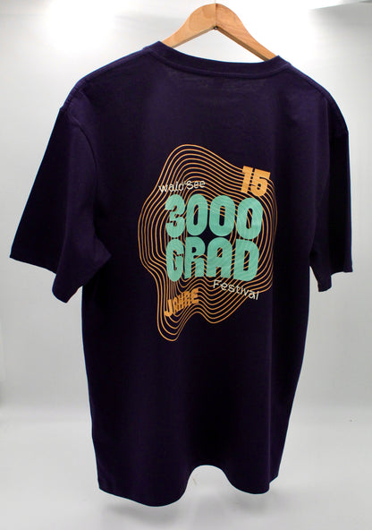 T-Shirt – 15 Jahre 3000Grad Festival (Navy)