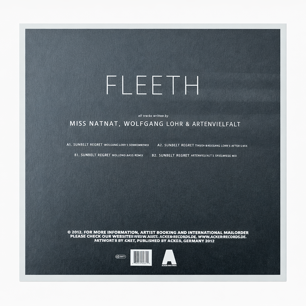 Wolfgang Lohr (feat. Miss Natnat) E.P. „FLEETH“  12" Vinyl