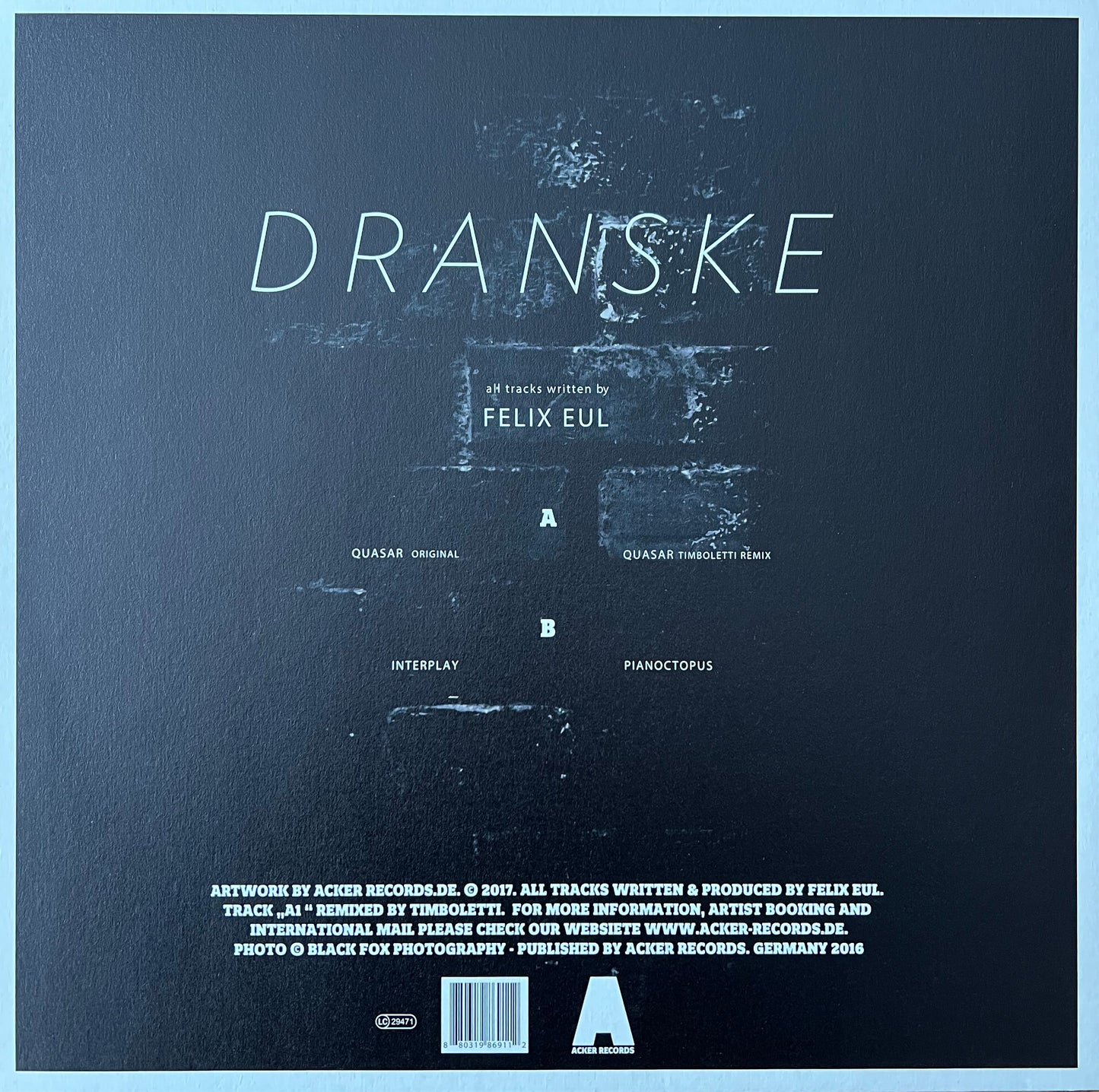 Felix Eul E.P. „DRANSKE“  12" Vinyl
