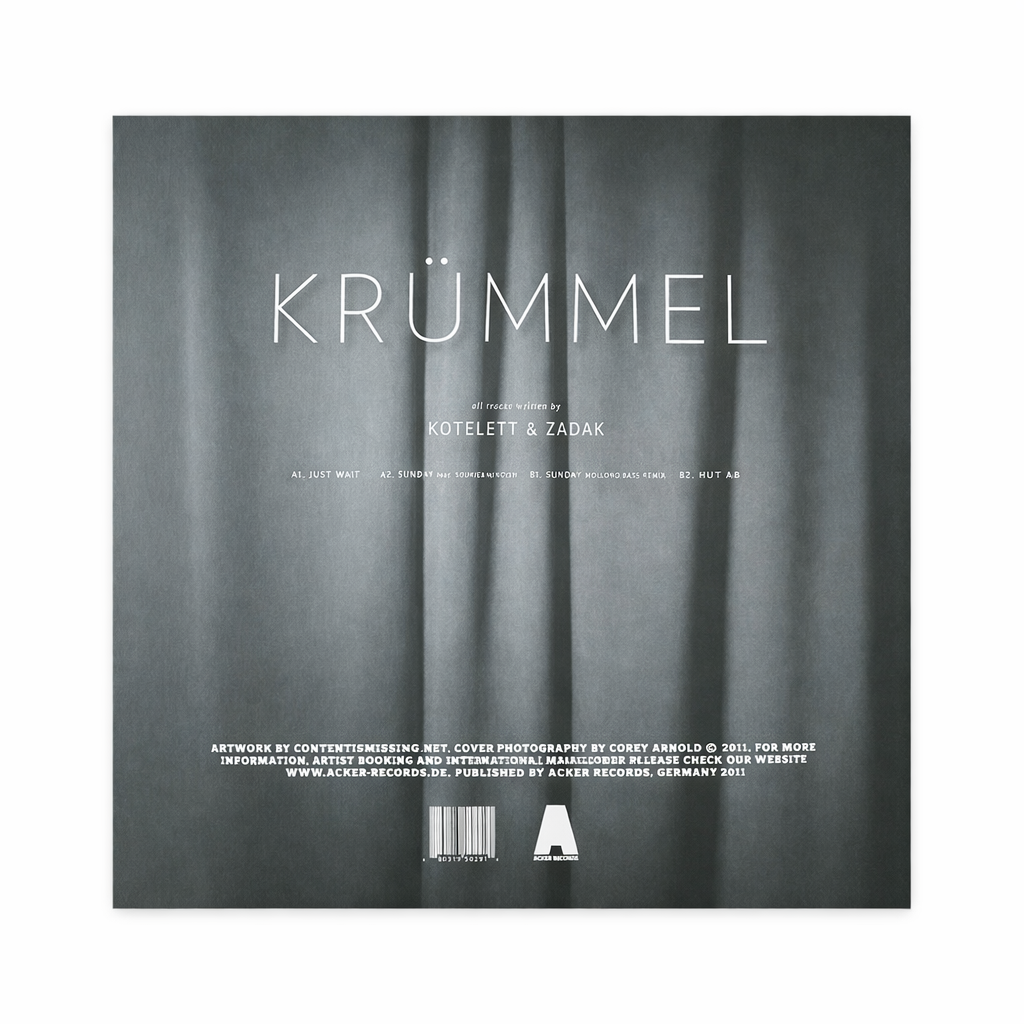 Kotelett & Zadak E.P. „KRÜMMEL“  12" Vinyl