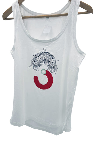 Tank Top - "3" Einzelstück (Weiß)