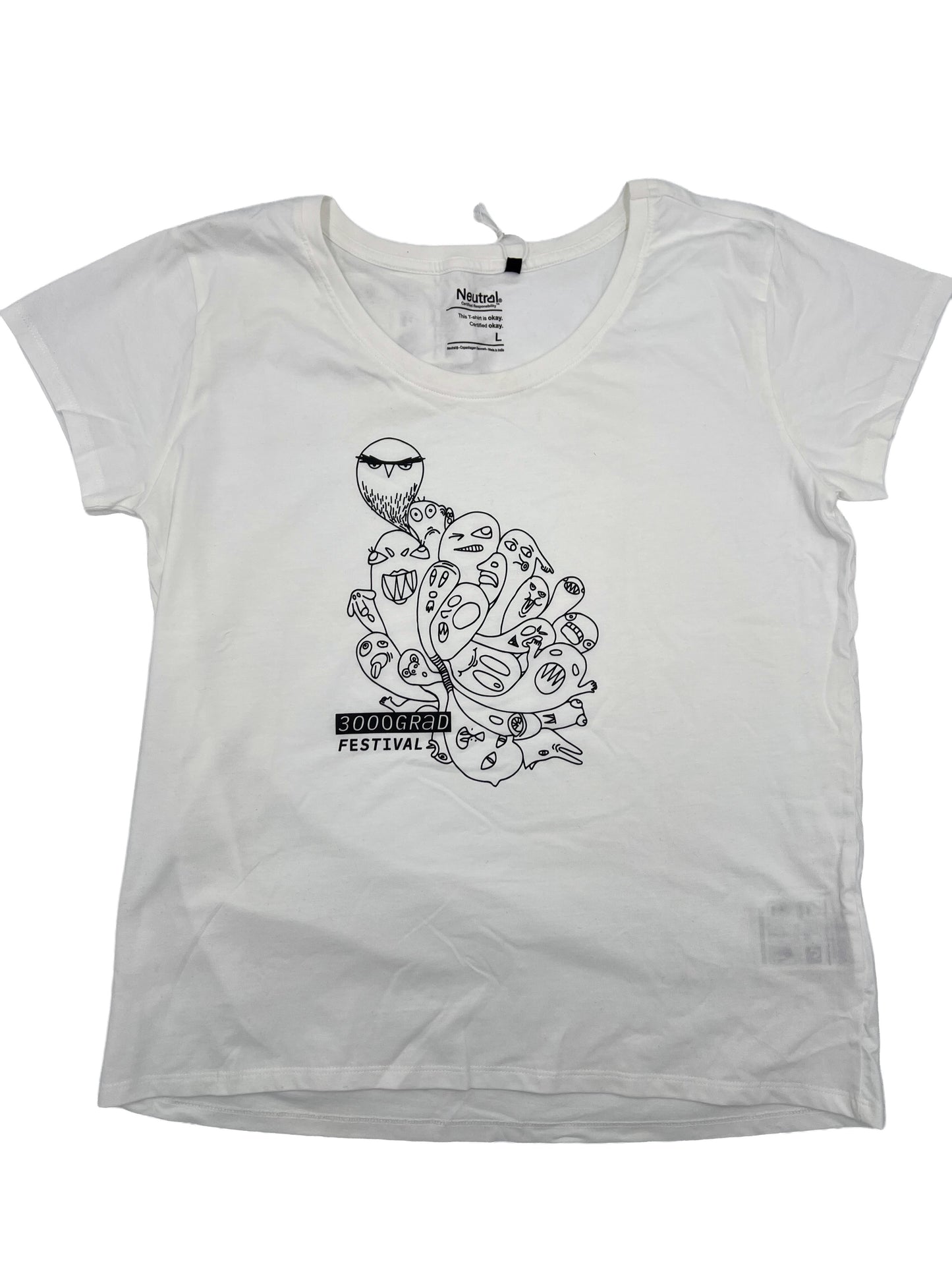 T-Shirt (Damen) - Waldgeister (Weiß) Einzelstück