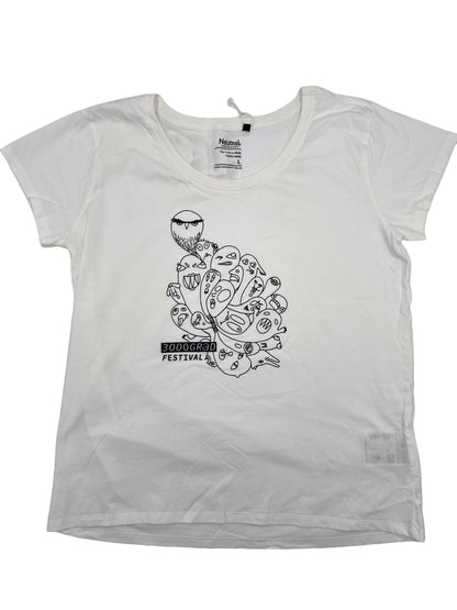 T-Shirt (Damen) - Waldgeister (Weiß) Einzelstück