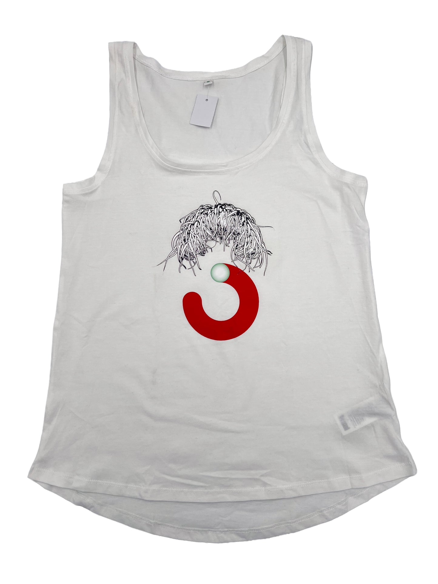 Tank Top - "3" Einzelstück (Weiß)