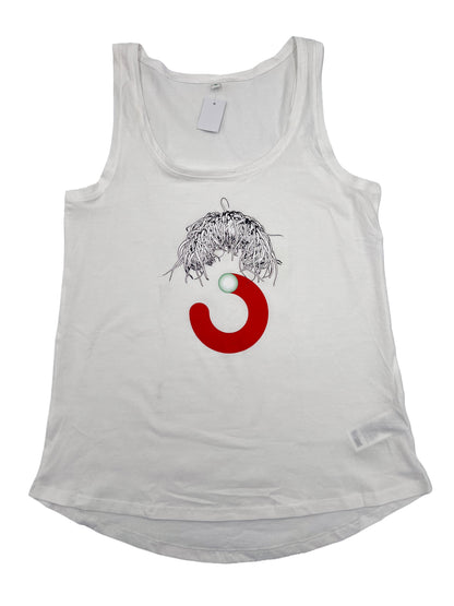 Tank Top - "3" Einzelstück (Weiß)