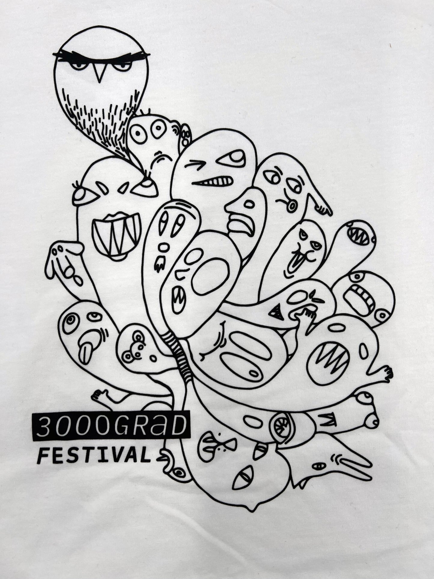 T-Shirt (Damen) - Waldgeister (Weiß) Einzelstück