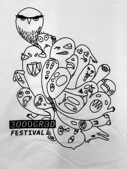 T-Shirt (Damen) - Waldgeister (Weiß) Einzelstück