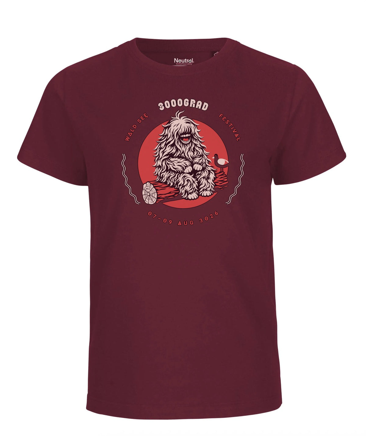 T-Shirt Kids - "Waldgeist auf Baumstamm" 3026
